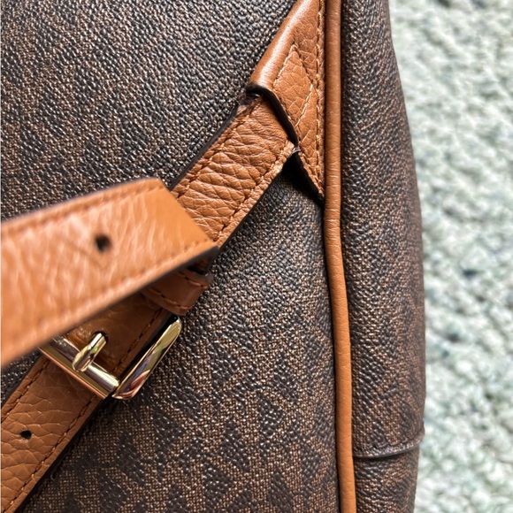 Michael Kors Abbey Brown/acorn medium  studded backpack - Picture 12 of 14